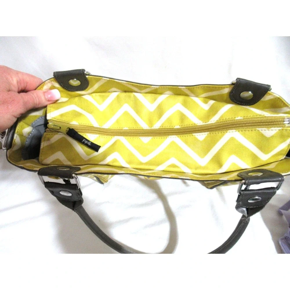 Petunia Pickle Bottom Yellow Canvas Baby Diaper Bag Unisex